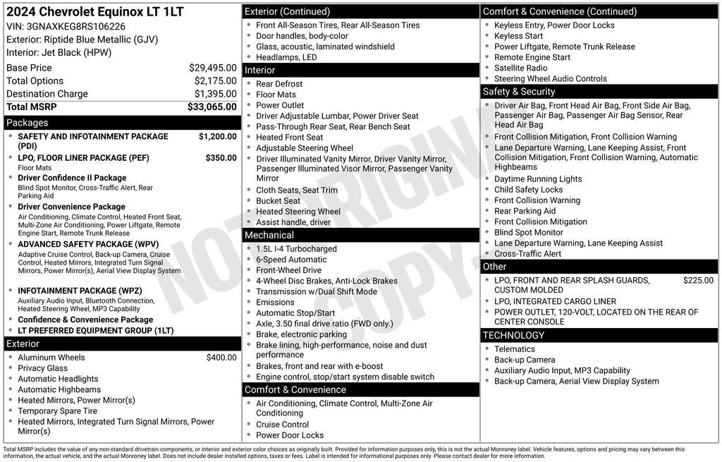 chevrolet equinox 2024 3GNAXKEG8RS106226 image chevrolet equinox 2024 3GNAXKEG8RS106226 image