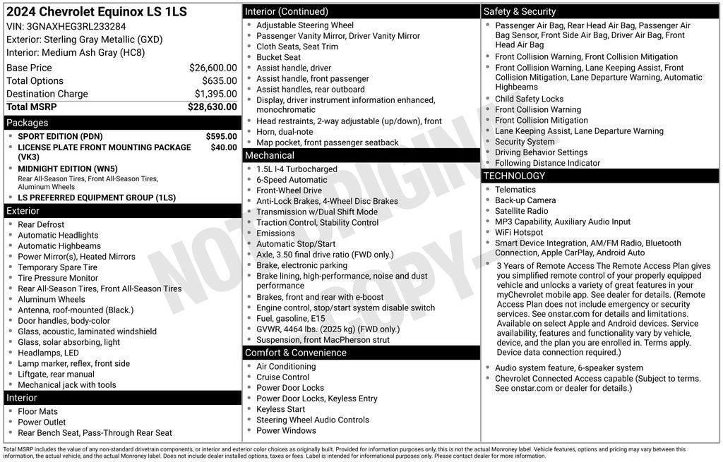 chevrolet equinox 2024 3GNAXHEG3RL233284 image chevrolet equinox 2024 3GNAXHEG3RL233284 image