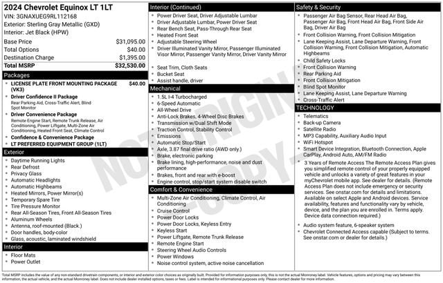 chevrolet equinox 2024 3GNAXUEG9RL112168 image chevrolet equinox 2024 3GNAXUEG9RL112168 image