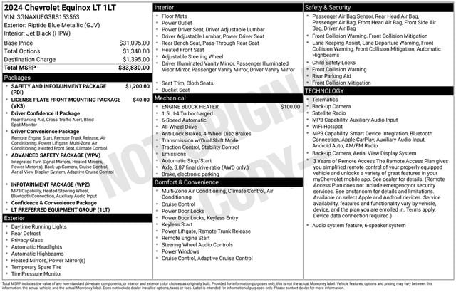 chevrolet equinox 2024 3GNAXUEG3RS153563 image chevrolet equinox 2024 3GNAXUEG3RS153563 image