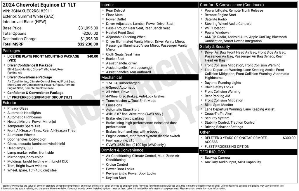chevrolet equinox 2024 3GNAXUEG2RS182911 image chevrolet equinox 2024 3GNAXUEG2RS182911 image