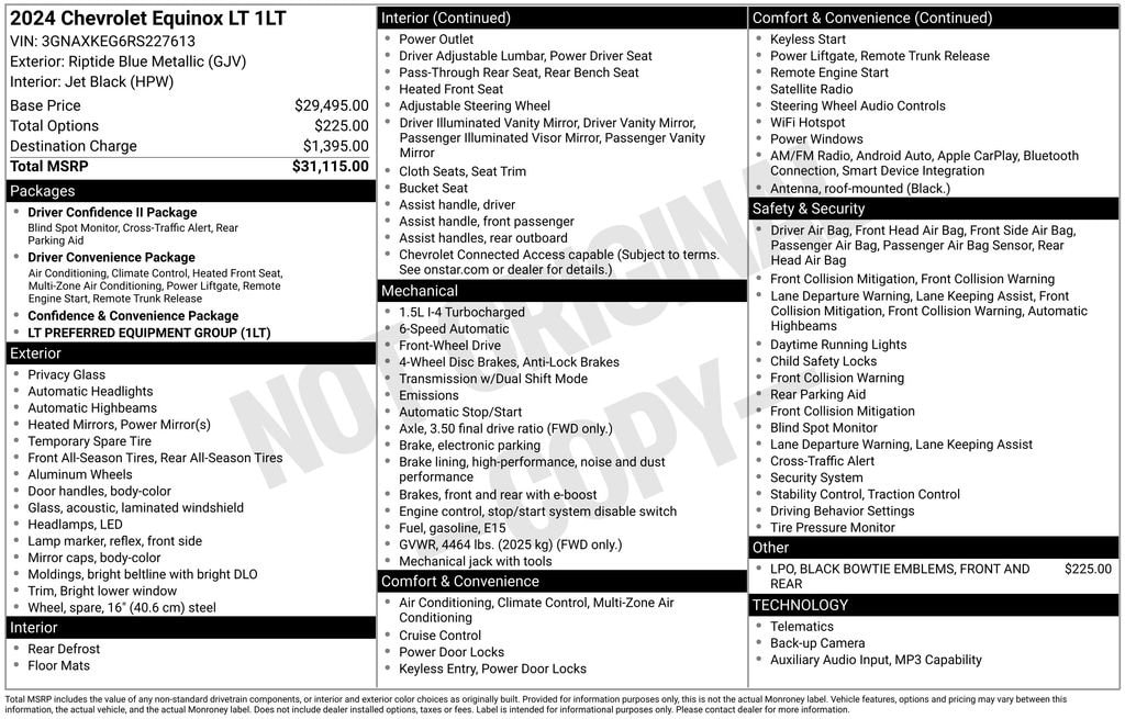 chevrolet equinox 2024 3GNAXKEG6RS227613 image chevrolet equinox 2024 3GNAXKEG6RS227613 image