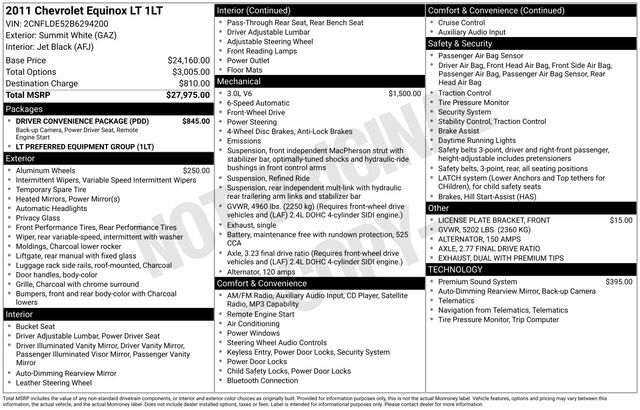 chevrolet equinox 2011 2CNFLDE52B6294200 image chevrolet equinox 2011 2CNFLDE52B6294200 image