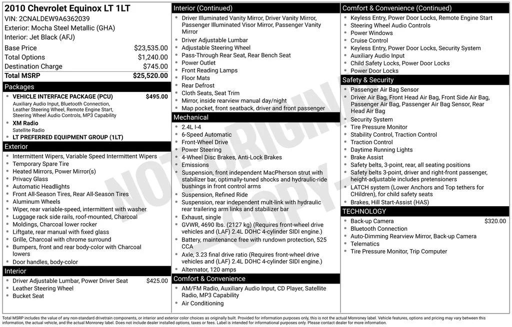 chevrolet equinox 2010 2CNALDEW9A6362039 image chevrolet equinox 2010 2CNALDEW9A6362039 image