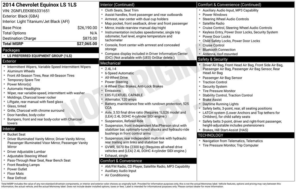 chevrolet equinox 2014 2GNFLEEK8E6331651 image chevrolet equinox 2014 2GNFLEEK8E6331651 image