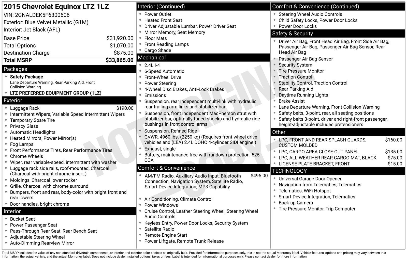 chevrolet equinox 2015 2GNALDEK5F6300606 image chevrolet equinox 2015 2GNALDEK5F6300606 image