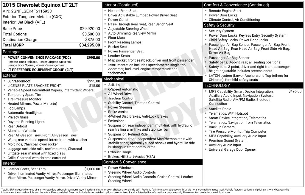 chevrolet equinox 2015 2GNFLGEK4F6115938 image chevrolet equinox 2015 2GNFLGEK4F6115938 image