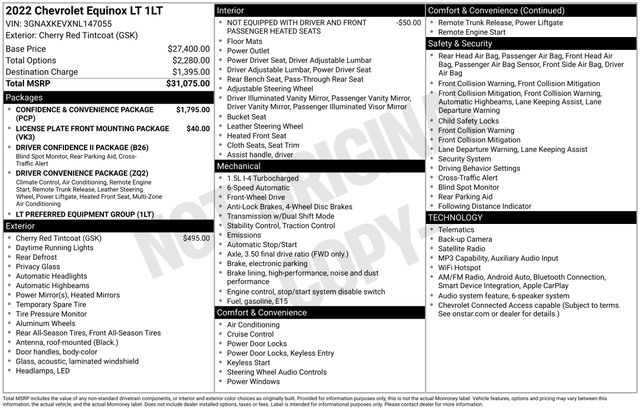 chevrolet equinox 2022 3GNAXKEVXNL147055 image chevrolet equinox 2022 3GNAXKEVXNL147055 image