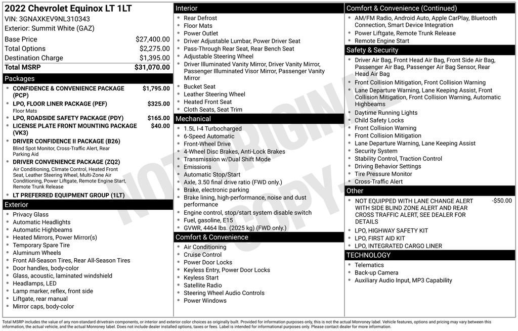 chevrolet equinox 2022 3GNAXKEV9NL310343 image chevrolet equinox 2022 3GNAXKEV9NL310343 image