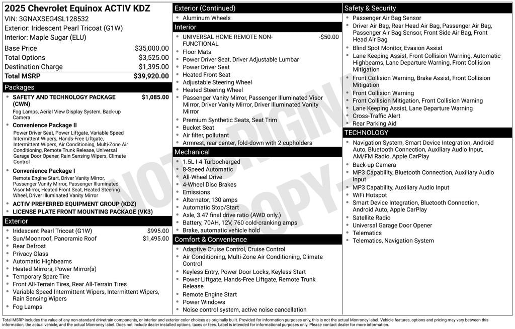 chevrolet equinox 2025 3GNAXSEG4SL128532 image chevrolet equinox 2025 3GNAXSEG4SL128532 image