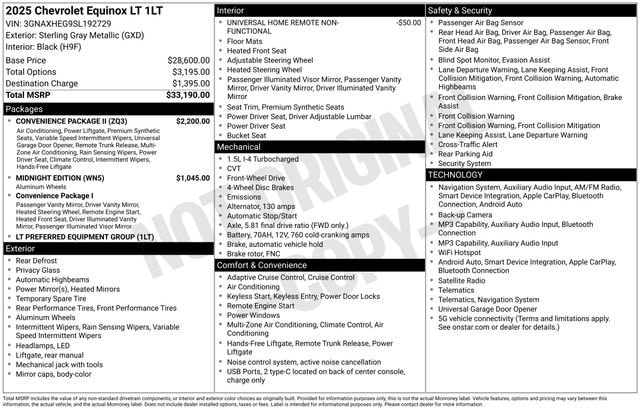 chevrolet equinox 2025 3GNAXHEG9SL192729 image chevrolet equinox 2025 3GNAXHEG9SL192729 image