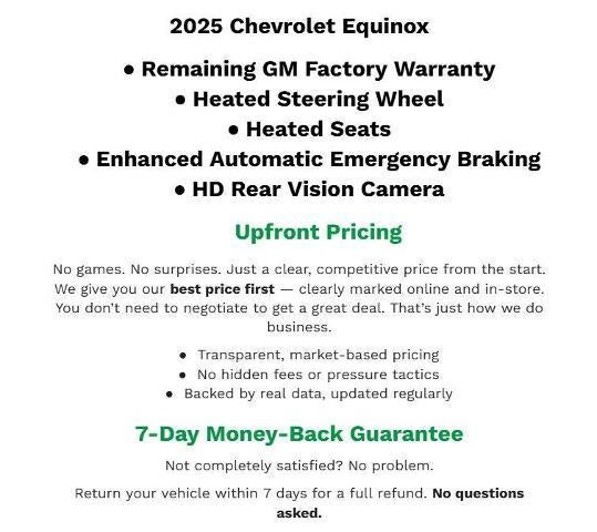 chevrolet equinox 2025 3GNAXPEG6SL315994 image chevrolet equinox 2025 3GNAXPEG6SL315994 image