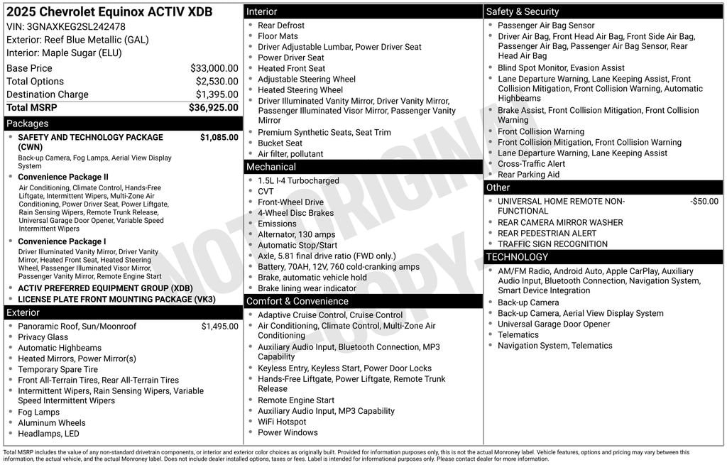 chevrolet equinox 2025 3GNAXKEG2SL242478 image chevrolet equinox 2025 3GNAXKEG2SL242478 image