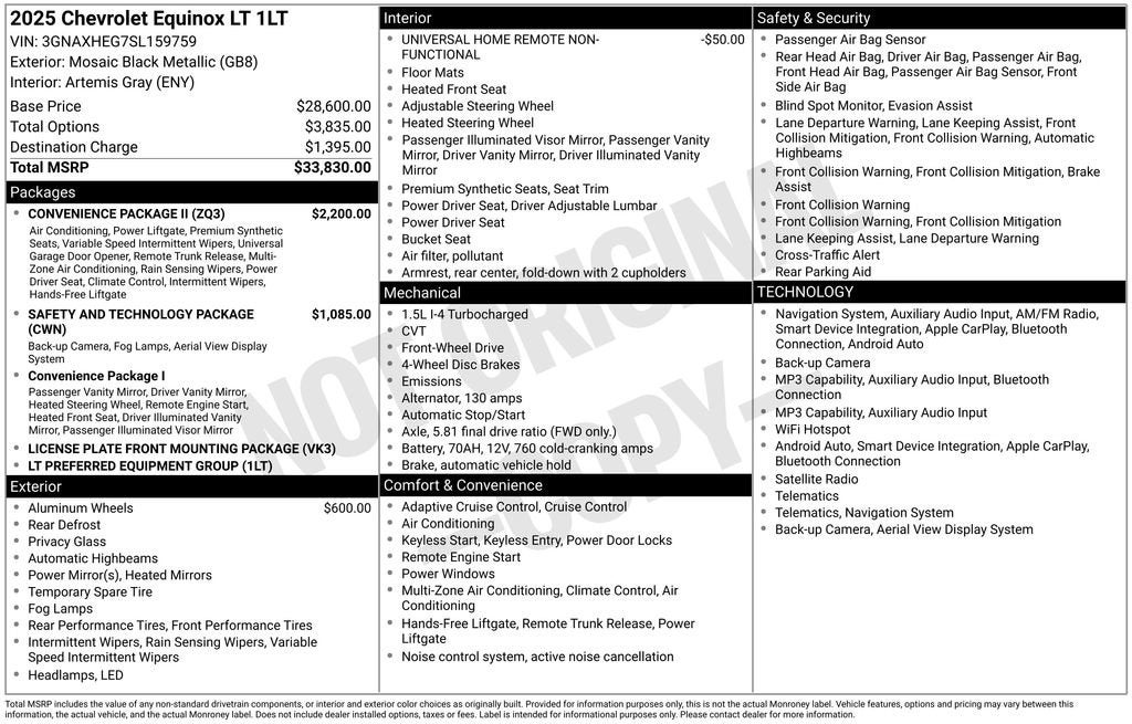 chevrolet equinox 2025 3GNAXHEG7SL159759 image chevrolet equinox 2025 3GNAXHEG7SL159759 image