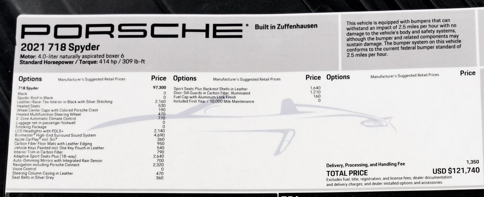 porsche 718 2021 WP0CC2A85MS240224 image porsche 718 2021 WP0CC2A85MS240224 image