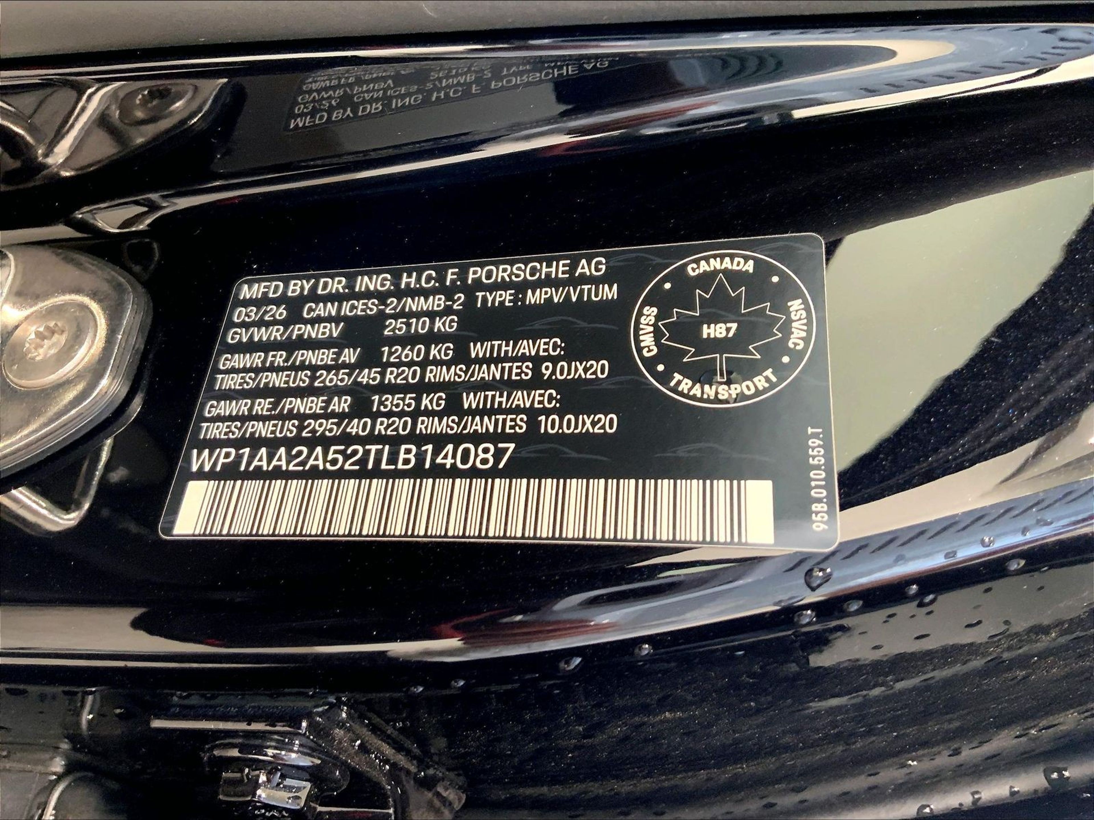 porsche macan 2026 WP1AA2A52TLB14087 image porsche macan 2026 WP1AA2A52TLB14087 image