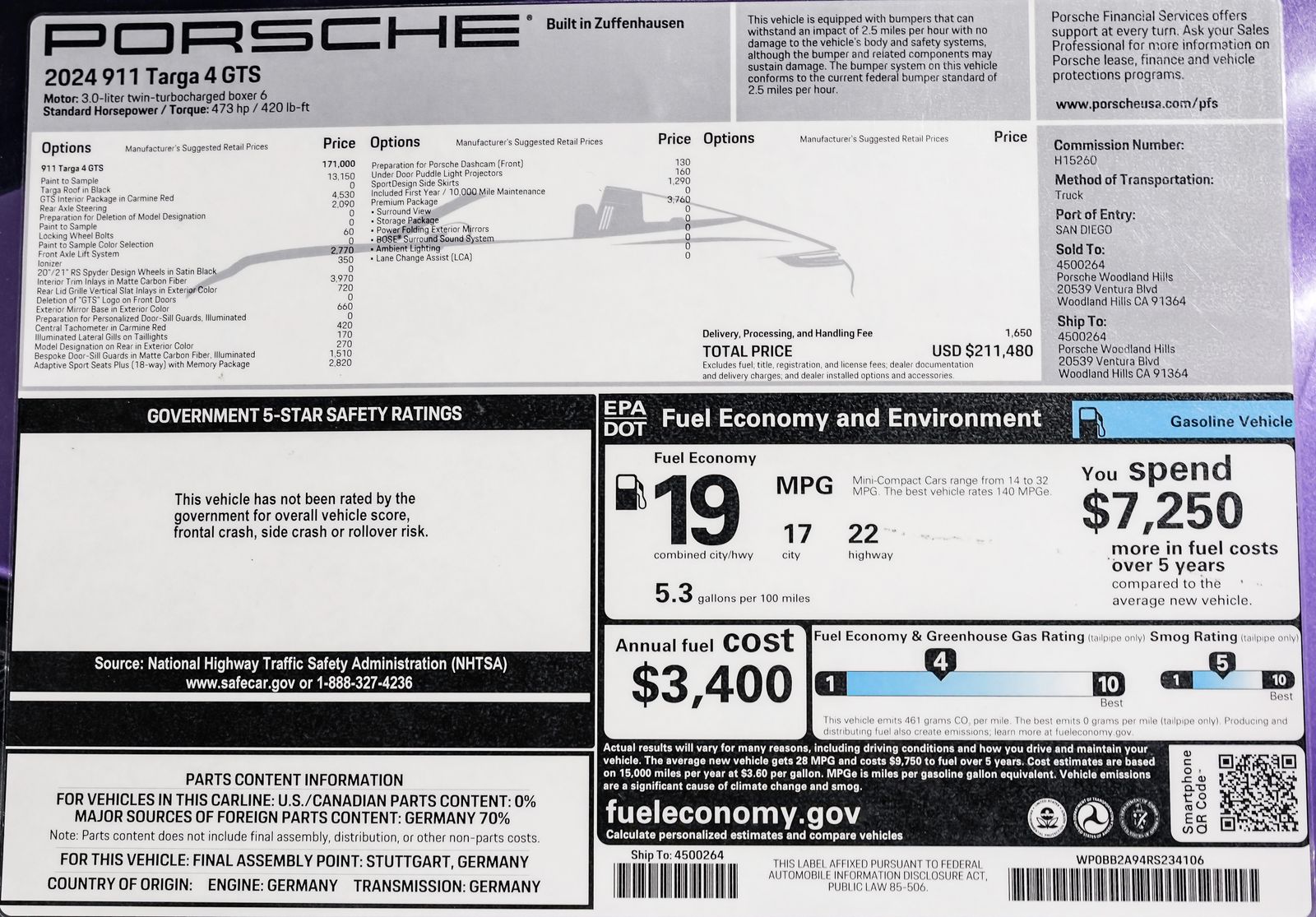 porsche 911 2024 WP0BB2A94RS234106 image porsche 911 2024 WP0BB2A94RS234106 image