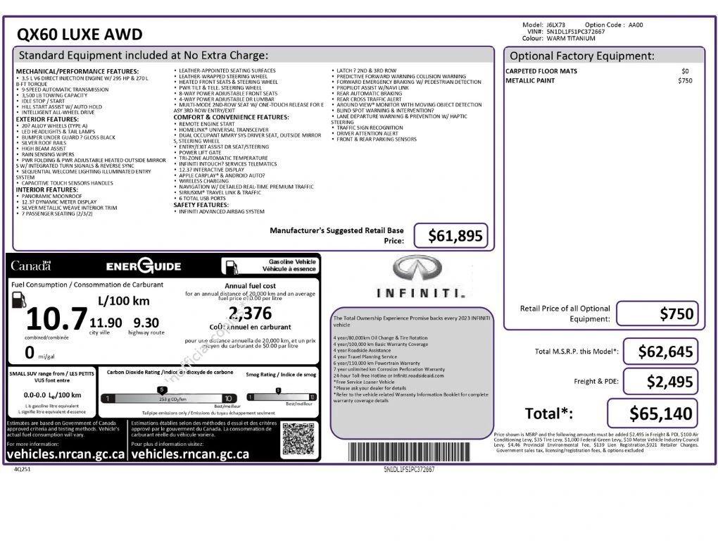 infiniti qx60 2023 5N1DL1FS1PC372667 image infiniti qx60 2023 5N1DL1FS1PC372667 image