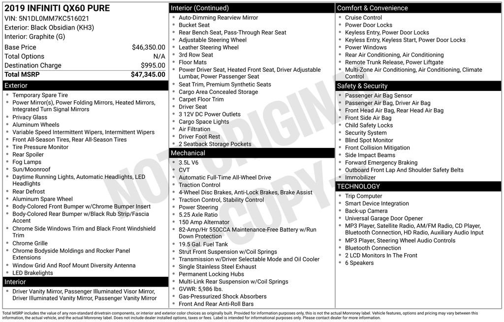infiniti qx60 2019 5N1DL0MM7KC516021 image infiniti qx60 2019 5N1DL0MM7KC516021 image