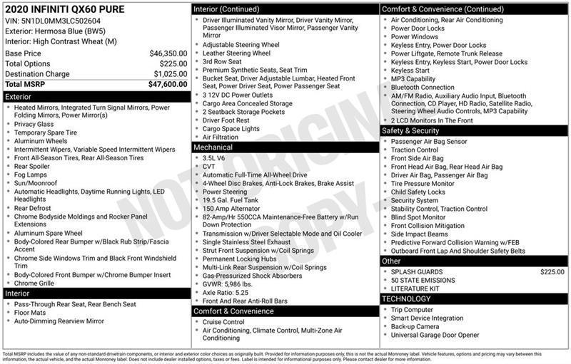 infiniti qx60 2020 5N1DL0MM3LC502604 image infiniti qx60 2020 5N1DL0MM3LC502604 image