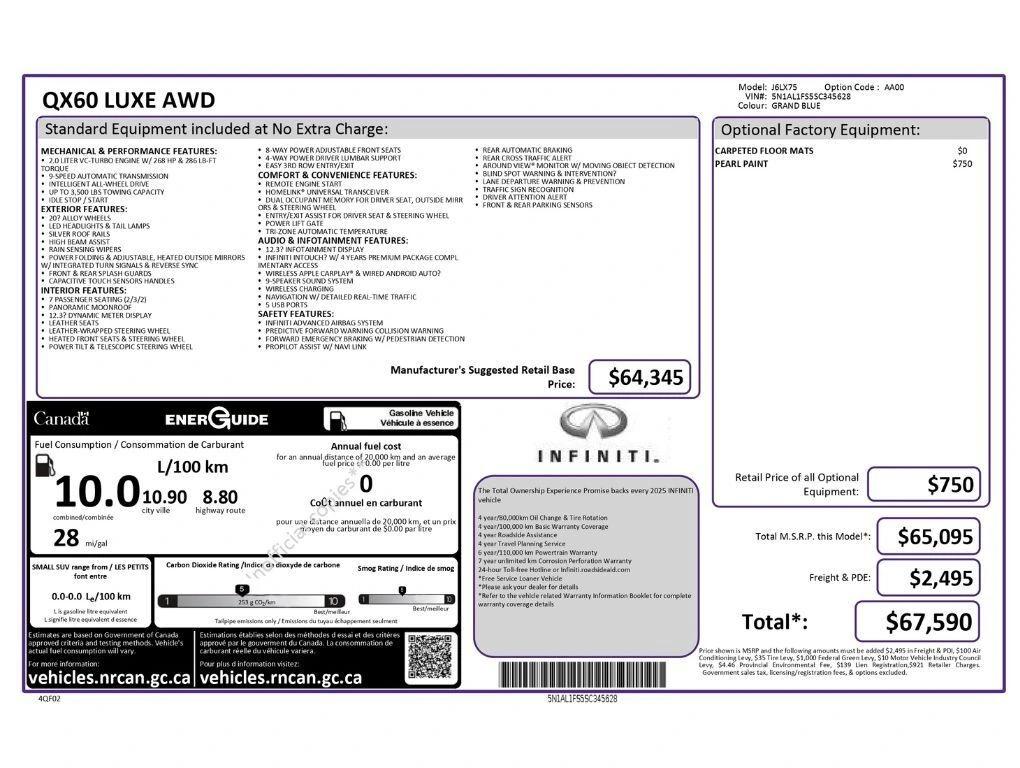 infiniti qx60 2025 5N1AL1FS5SC345628 image infiniti qx60 2025 5N1AL1FS5SC345628 image