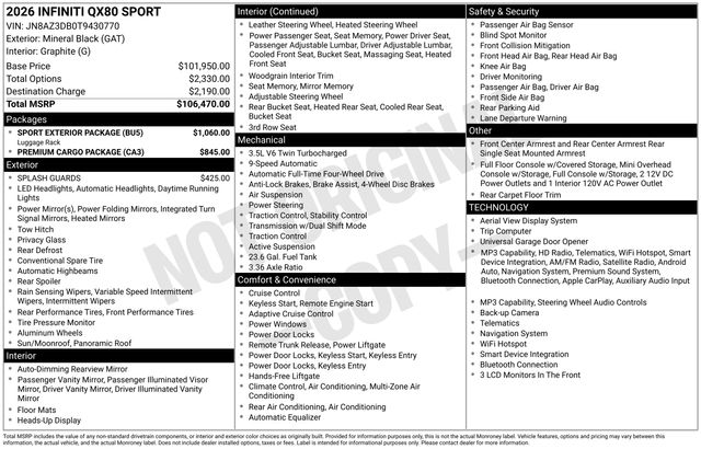 infiniti qx80 2026 JN8AZ3DB0T9430770 image infiniti qx80 2026 JN8AZ3DB0T9430770 image