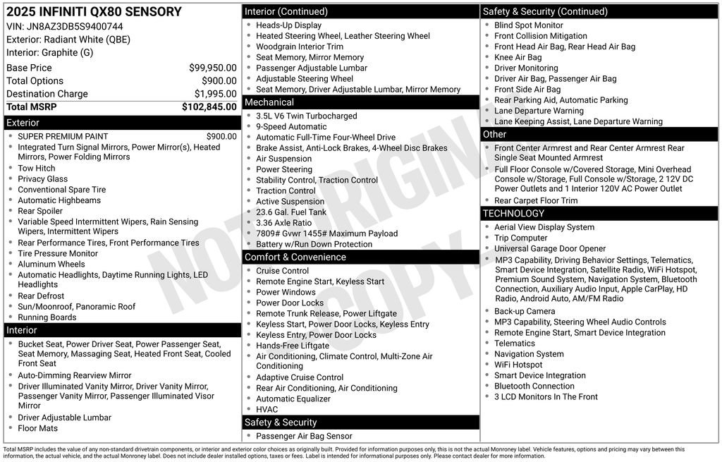 infiniti qx80 2025 JN8AZ3DB5S9400744 image infiniti qx80 2025 JN8AZ3DB5S9400744 image