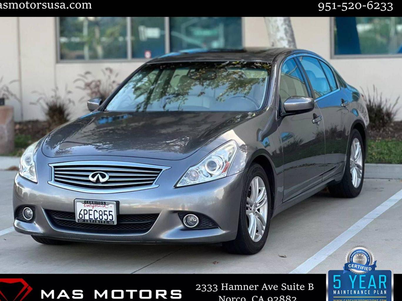 INFINITI G37 2011 JN1CV6AP9BM501237 image