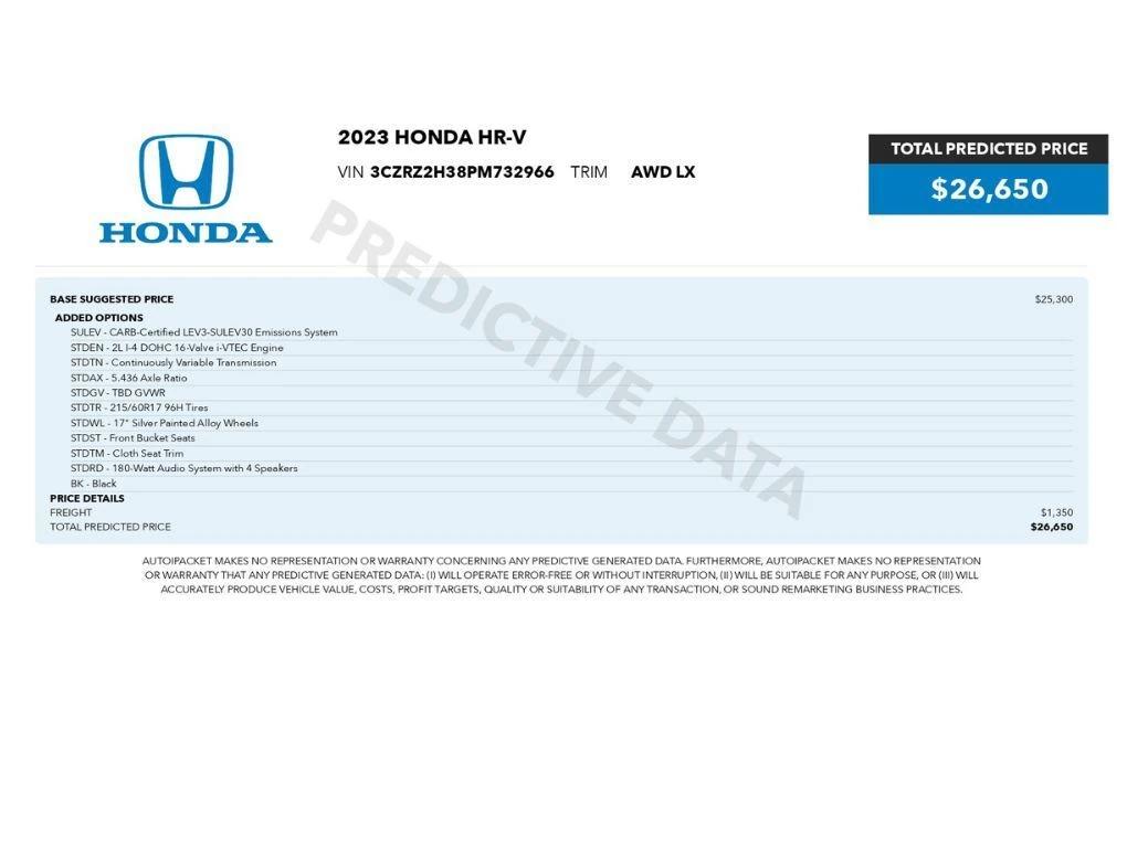 honda hr-v 2023 3CZRZ2H38PM732966 image honda hr-v 2023 3CZRZ2H38PM732966 image