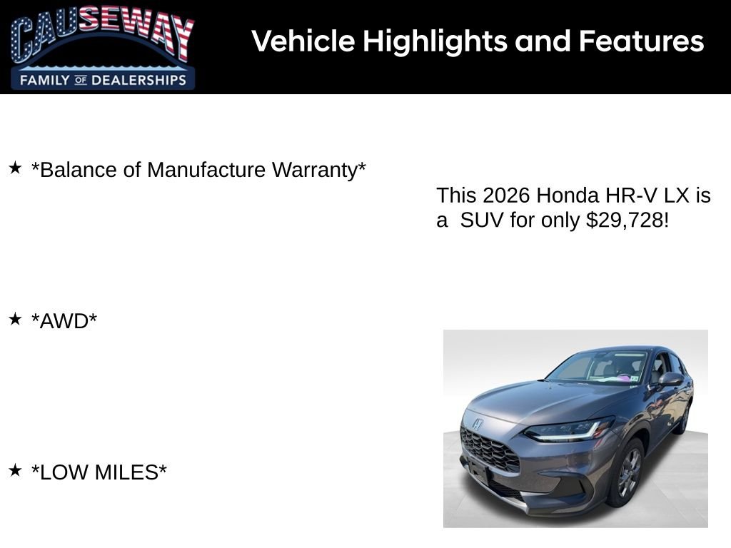 honda hr-v 2026 3CZRZ2H31TM761347 image honda hr-v 2026 3CZRZ2H31TM761347 image