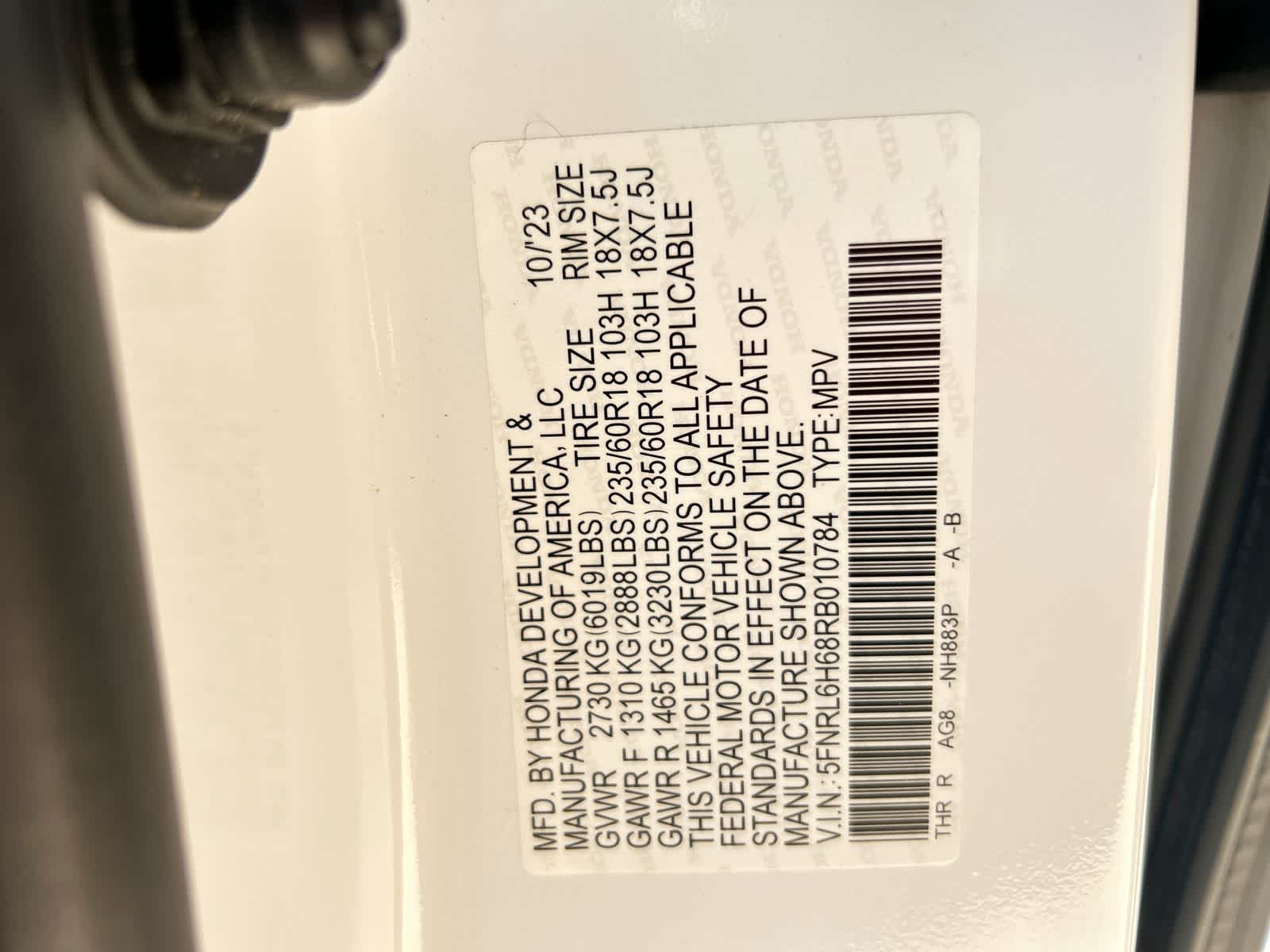 honda odyssey 2024 5FNRL6H68RB010784 image honda odyssey 2024 5FNRL6H68RB010784 image