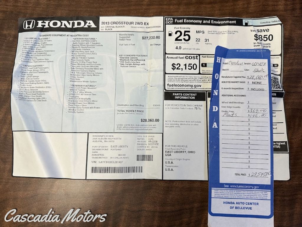 honda crosstour 2013 5J6TF3H38DL001407 image honda crosstour 2013 5J6TF3H38DL001407 image