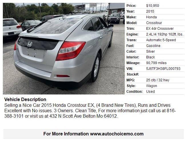 honda crosstour 2015 5J6TF3H38FL000793 image honda crosstour 2015 5J6TF3H38FL000793 image