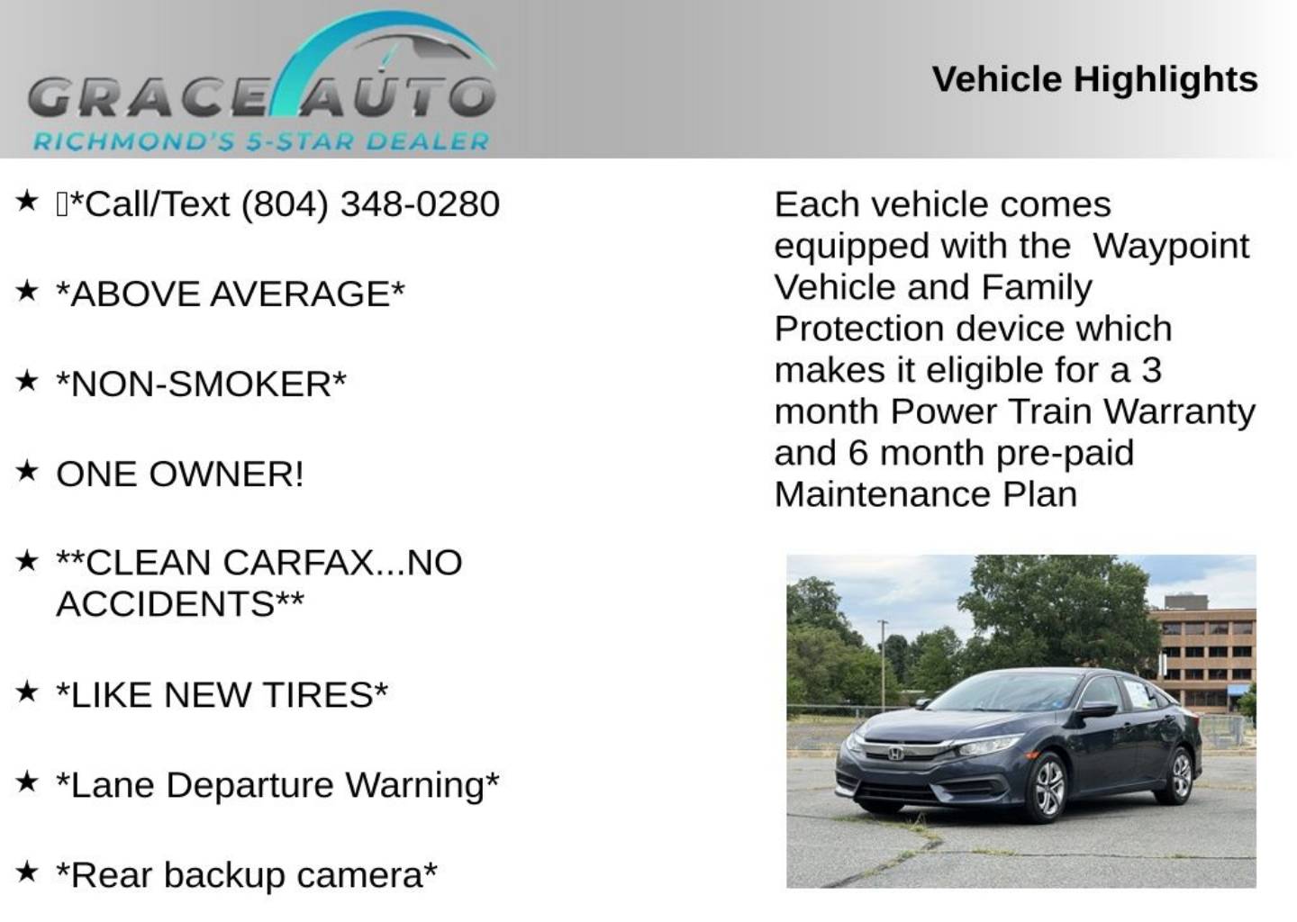 honda civic 2016 19XFC2F50GE024056 image honda civic 2016 19XFC2F50GE024056 image