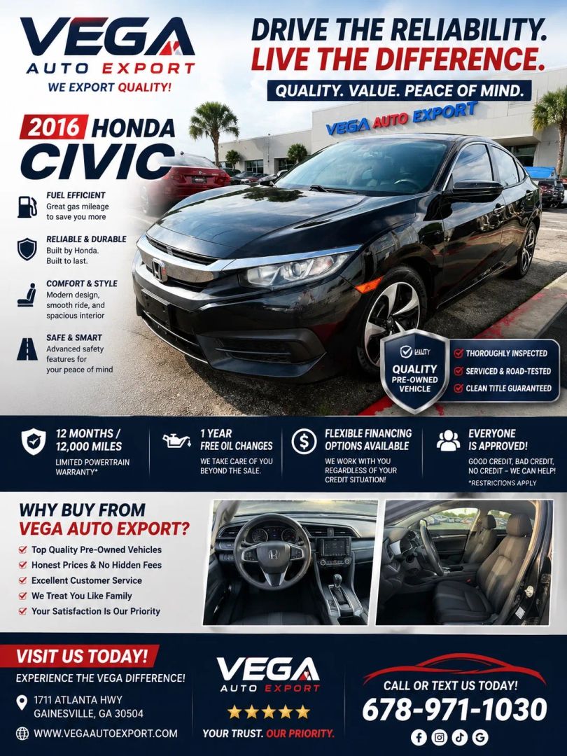 honda civic 2016 19XFC2F59GE008390 image honda civic 2016 19XFC2F59GE008390 image