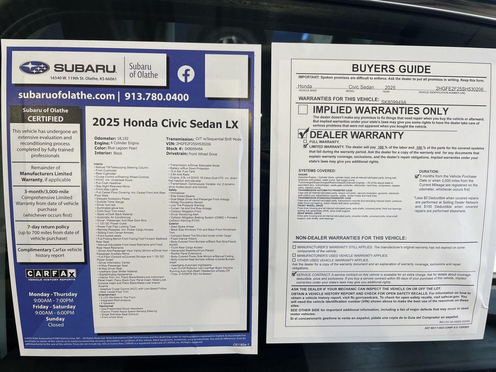 honda civic 2025 2HGFE2F25SH530206 image honda civic 2025 2HGFE2F25SH530206 image