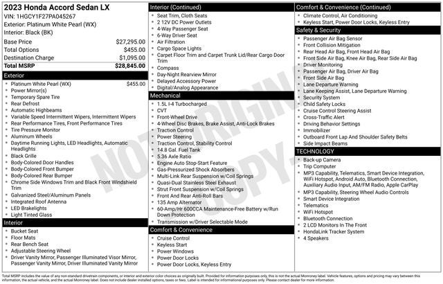 honda accord 2023 1HGCY1F27PA045267 image honda accord 2023 1HGCY1F27PA045267 image