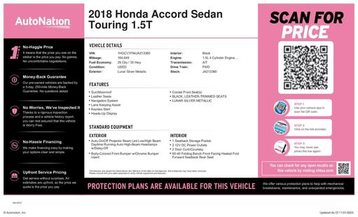 honda accord 2018 1HGCV1F94JA213380 image honda accord 2018 1HGCV1F94JA213380 image