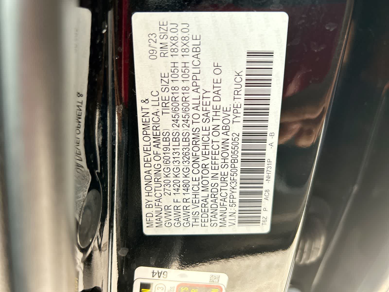 honda ridgeline 2023 5FPYK3F50PB055052 image honda ridgeline 2023 5FPYK3F50PB055052 image