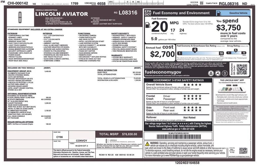 lincoln aviator 2024 5LM5J7XC8RGL08316 image lincoln aviator 2024 5LM5J7XC8RGL08316 image