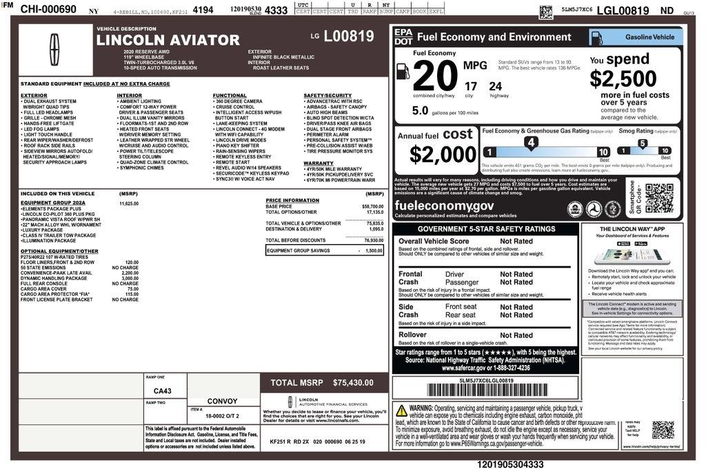 lincoln aviator 2020 5LM5J7XC6LGL00819 image lincoln aviator 2020 5LM5J7XC6LGL00819 image