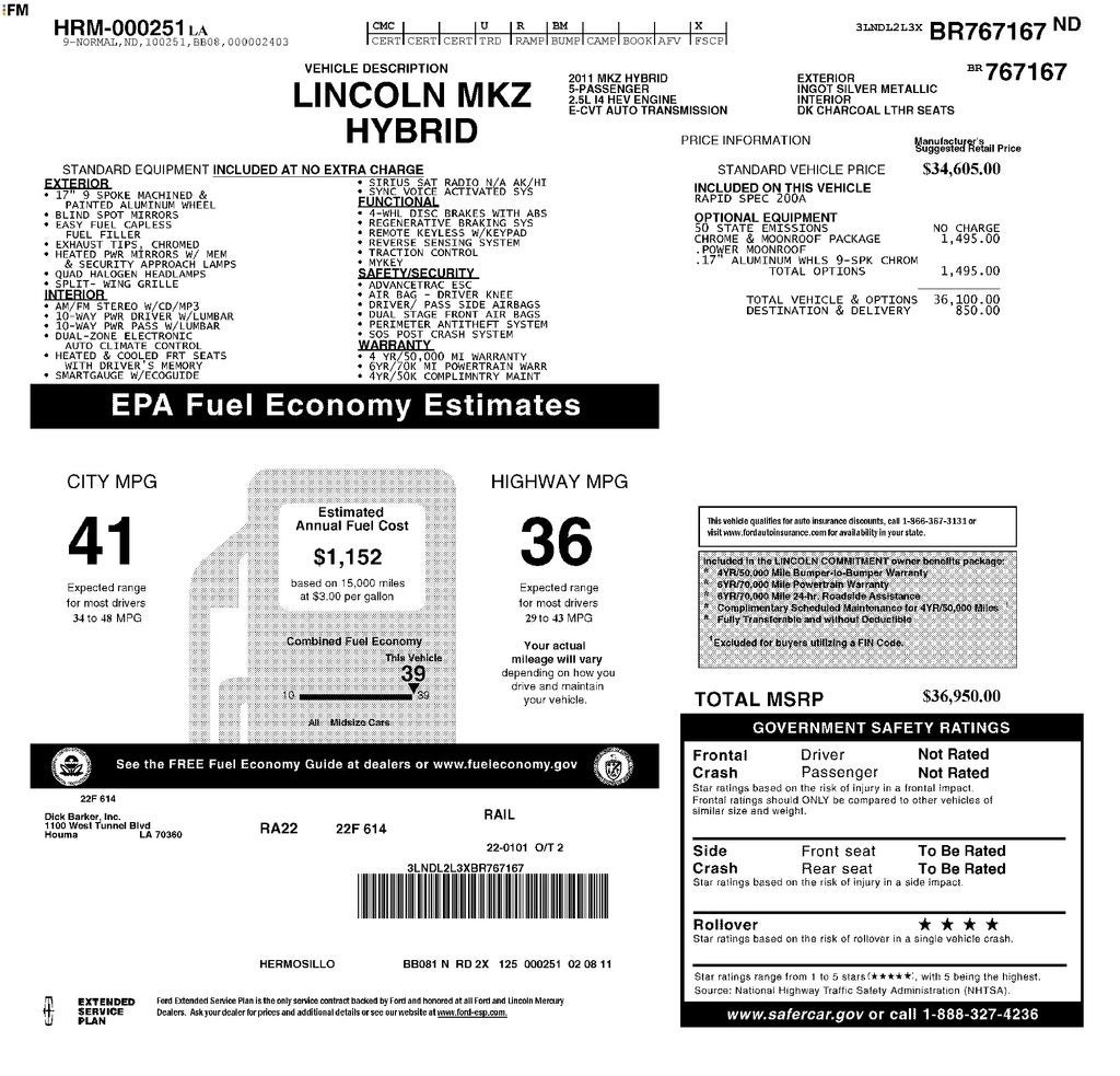 lincoln mkz 2011 3LNDL2L3XBR767167 image lincoln mkz 2011 3LNDL2L3XBR767167 image