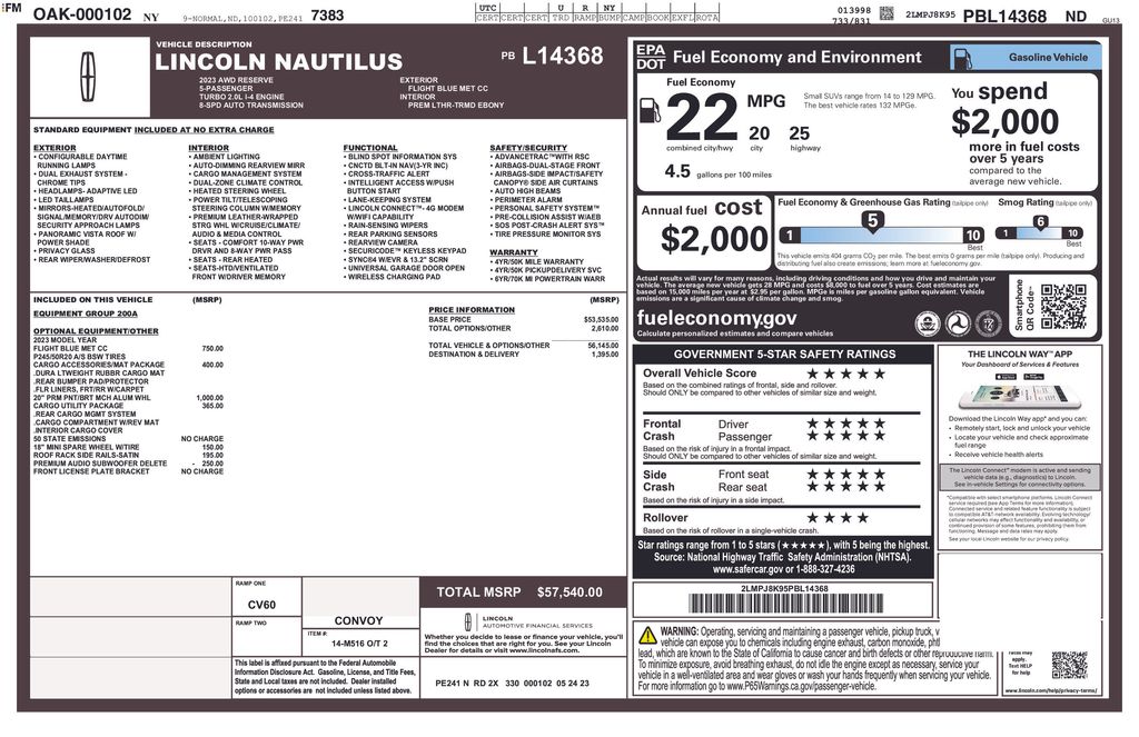 lincoln nautilus 2023 2LMPJ8K95PBL14368 image lincoln nautilus 2023 2LMPJ8K95PBL14368 image