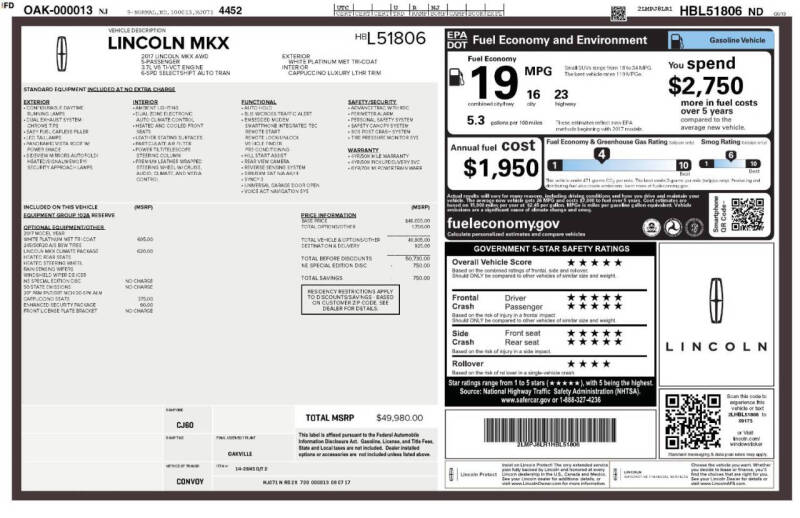 lincoln mkx 2017 2LMPJ8LR1HBL51806 image lincoln mkx 2017 2LMPJ8LR1HBL51806 image