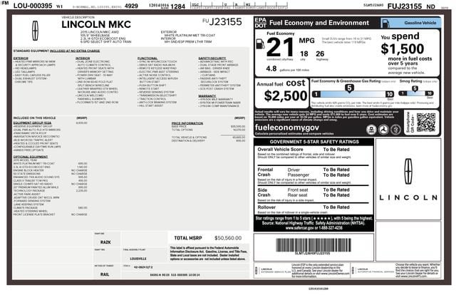 lincoln mkc 2015 5LMTJ2AH0FUJ23155 image