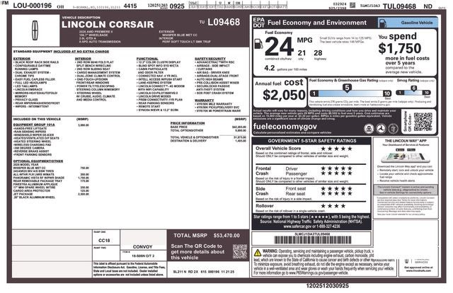 lincoln corsair 2026 5LMCJ1DA3TUL09468 image lincoln corsair 2026 5LMCJ1DA3TUL09468 image