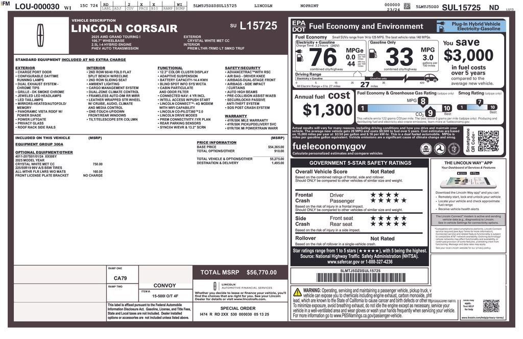 lincoln corsair 2025 5LMTJ5DZ0SUL15725 image lincoln corsair 2025 5LMTJ5DZ0SUL15725 image