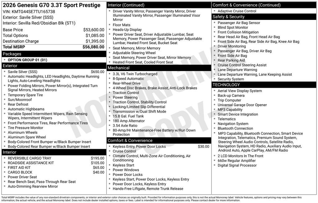 genesis g70 2026 KMTG44SE7TU165738 image genesis g70 2026 KMTG44SE7TU165738 image