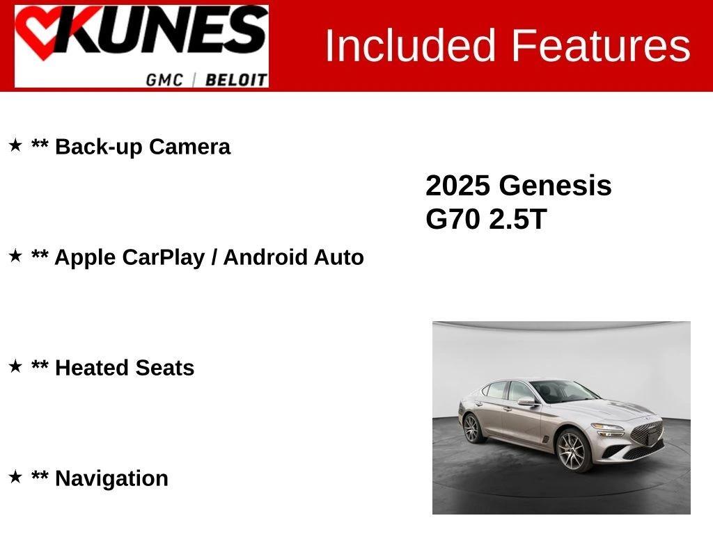 genesis g70 2025 KMTG34SC5SU153538 image genesis g70 2025 KMTG34SC5SU153538 image