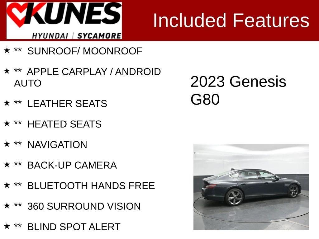 genesis g80 2023 KMTGB4SD6PU147900 image genesis g80 2023 KMTGB4SD6PU147900 image